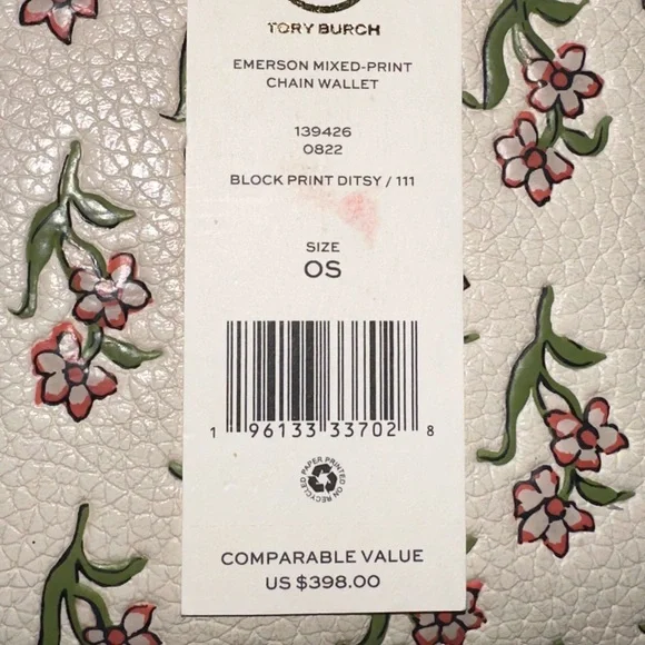 Tory Burch Floral Chain Wallet - Picture 6 of 6